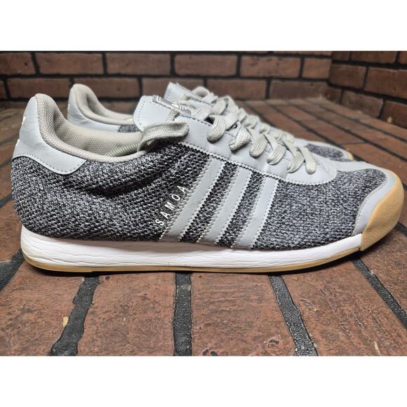 Adidas Shoes Mens 13 Originals Samoa Sneakers Gray Lace Up Casual Low - Picture 1 of 8